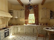 Простые на первый взгляд  классические шторы, украсят любую  кухню. Благодаря, своей расцветки, они отлично впишутся в любой интерьер. 