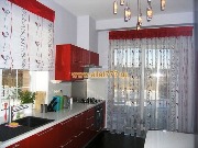 Красный цвет в интерьере кухни
